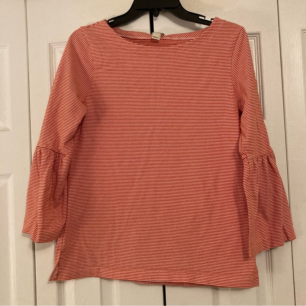 J Crew Factory Striped Bell Sleeve T-Shirt